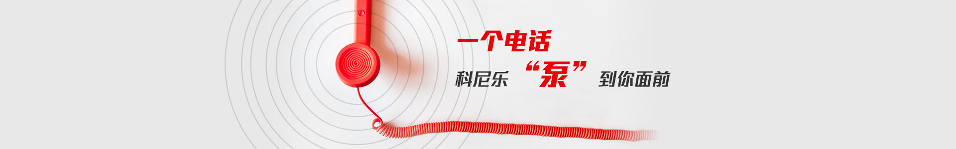 一（yī）個電話,科（kē）尼（ní）樂泵到您麵前