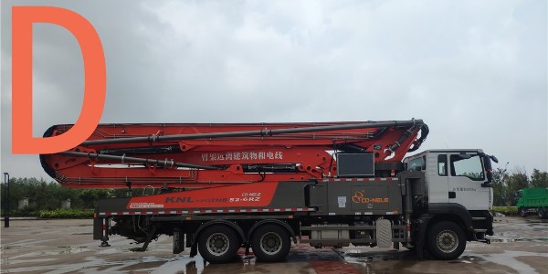 泵車（chē）完成作業後將布料杆收回