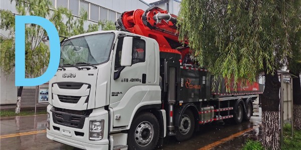 加活塞法的優點是混凝土泵車（chē）管道清洗（xǐ）較幹淨