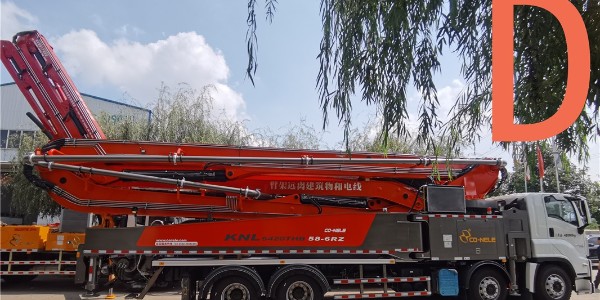 故障泵車布料杆的收杆（gǎn）